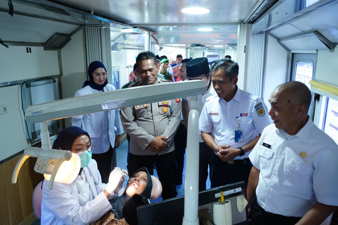 KAI Divre III Palembang Kembali Hadirkan Rail Clinic Untuk Peningkatan Kesehatan di Stasiun Payakabung Kabupaten Ogan Ilir