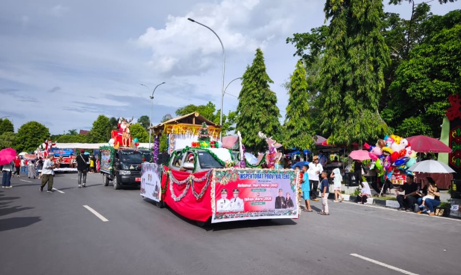 Parade Natal Palangka Raya 2025, Gubernur Kalteng Gaungkan Semangat Huma Betang