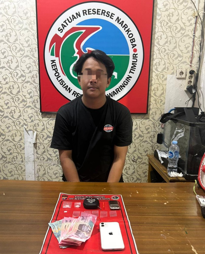 Satresnarkoba Kotim Bongkar Dua Lokasi Penyimpanan Sabu Milik Pemuda 23 Tahun