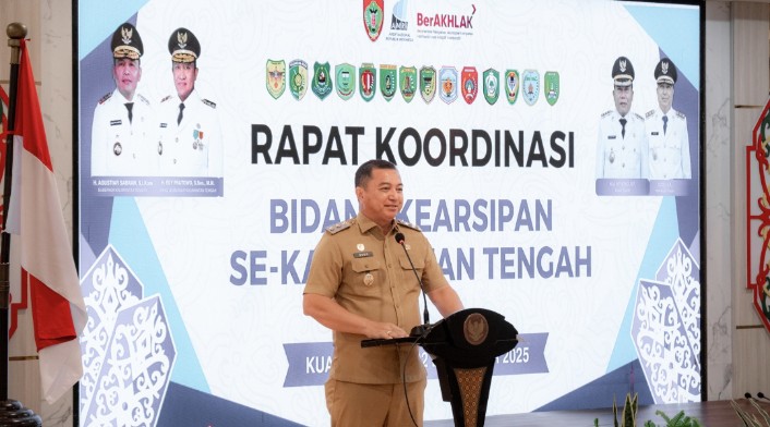 Wabup Kapuas Buka Rakor Kearsipan Provinsi Kalimantan Tengah Tahun 2025