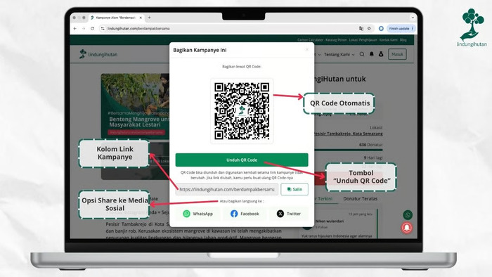 LindungiHutan Luncurkan Fitur QR Code untuk Permudah Akses dan Penyebaran Kampanye Alam